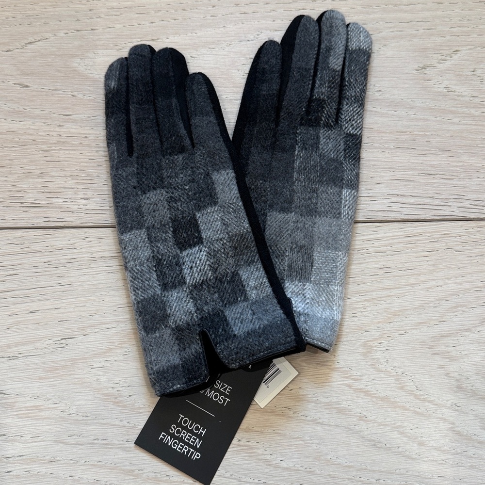 Top It Off Sherry Plaid Touch Screen Fingertip Gloves | Oprah’s Favorite | NWT